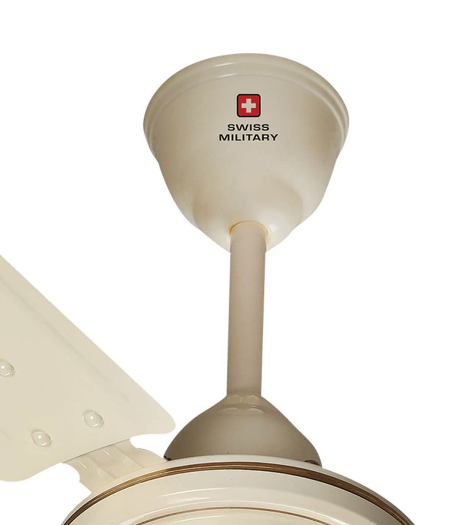 Zephyr Ceiling Fan With Rustproof Coating Brown Ivory SWISS MILITARY   Zephyr Wht 4 896x1024 